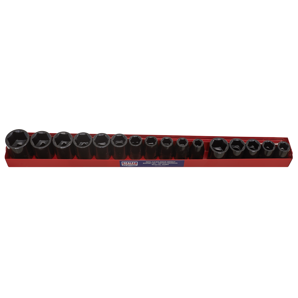 Premier AK684 Premier Metric/Imperial Impact Socket Set 1/2"Sq Drive 16pc