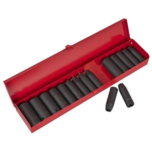 Premier AK685 Premier Metric/Imperial Deep Impact Socket Set 1/2"Sq Drive 16pc