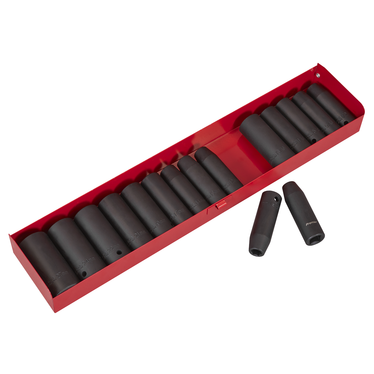 Premier AK685 Premier Metric/Imperial Deep Impact Socket Set 1/2"Sq Drive 16pc
