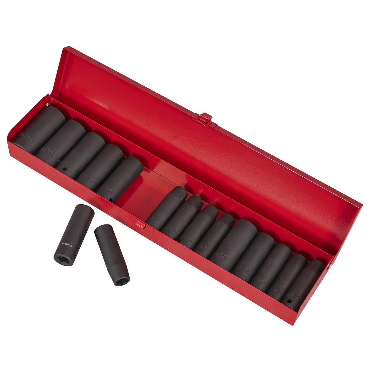 Premier AK685 Premier Metric/Imperial Deep Impact Socket Set 1/2"Sq Drive 16pc
