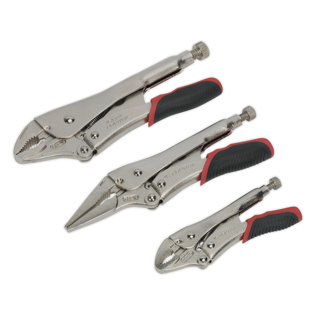 Premier AK6863 Premier Quick Release Locking Pliers Set 3pc