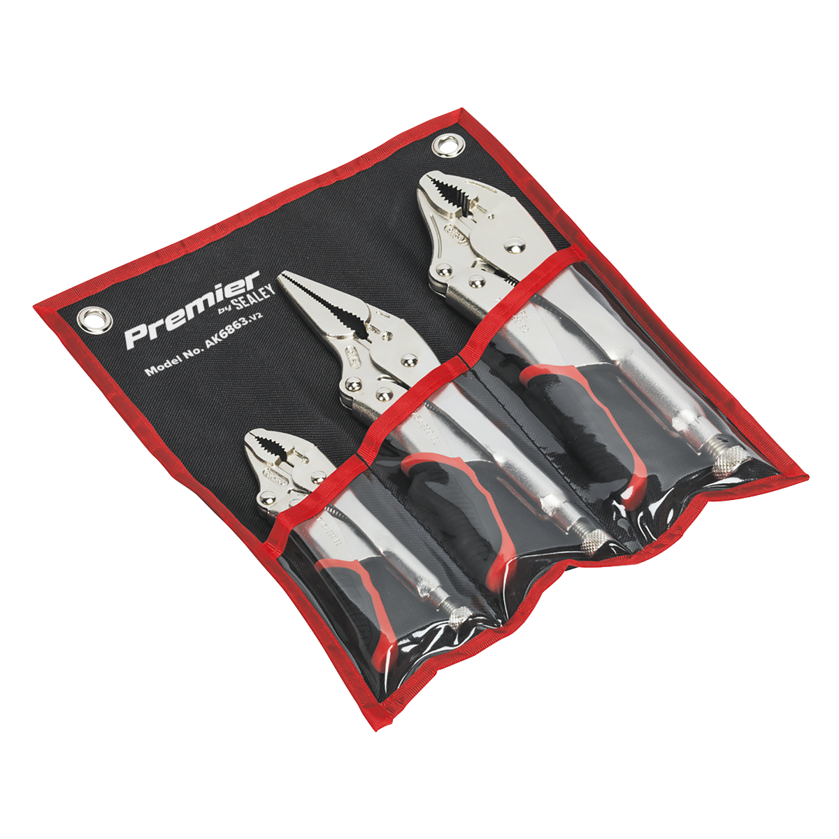 Premier AK6863 Premier Quick Release Locking Pliers Set 3pc