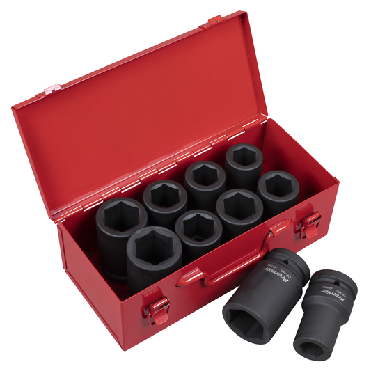 Premier AK689 Premier Metric/Imperial Deep Impact Socket Set 1"Sq Drive 10pc