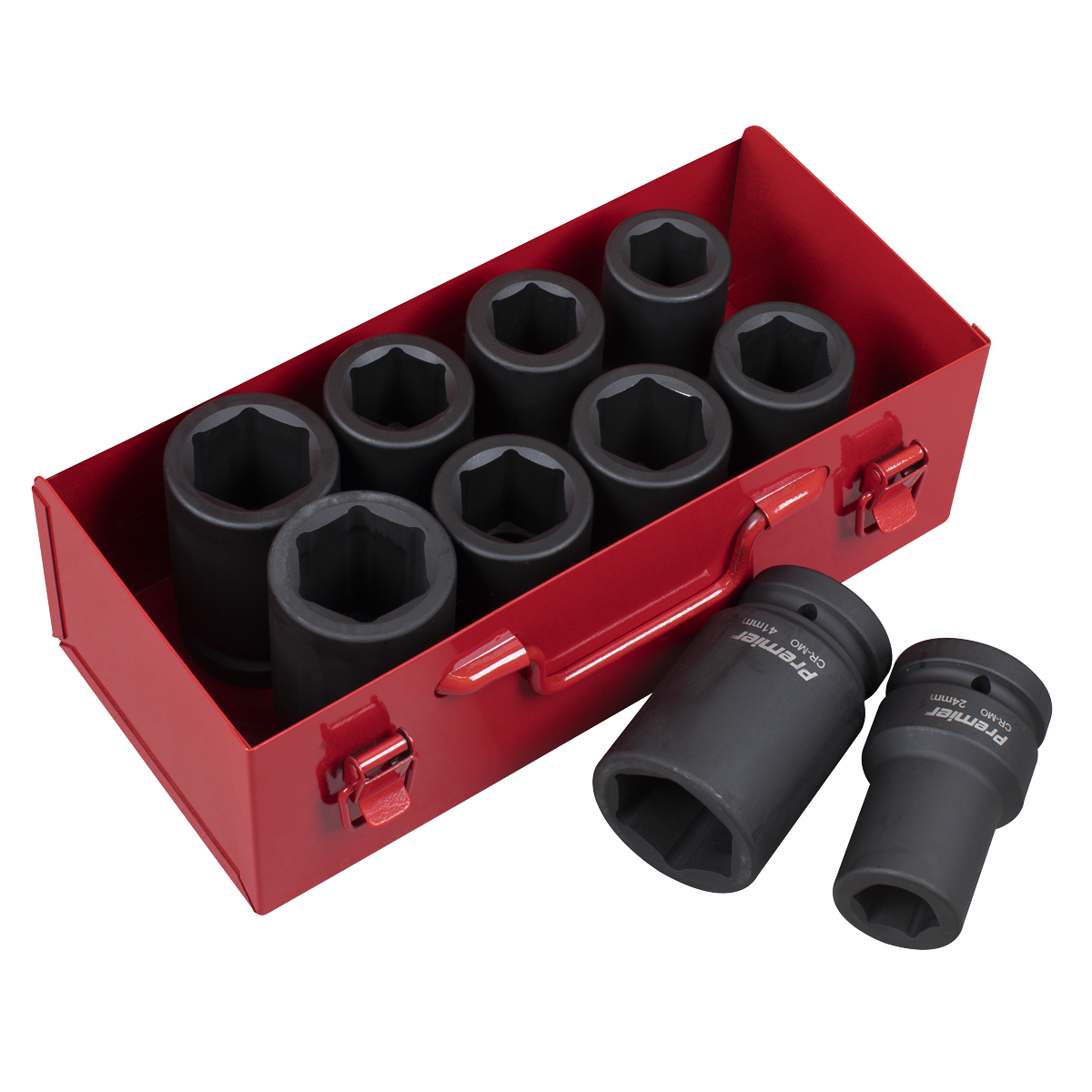 Premier AK689 Premier Metric/Imperial Deep Impact Socket Set 1"Sq Drive 10pc