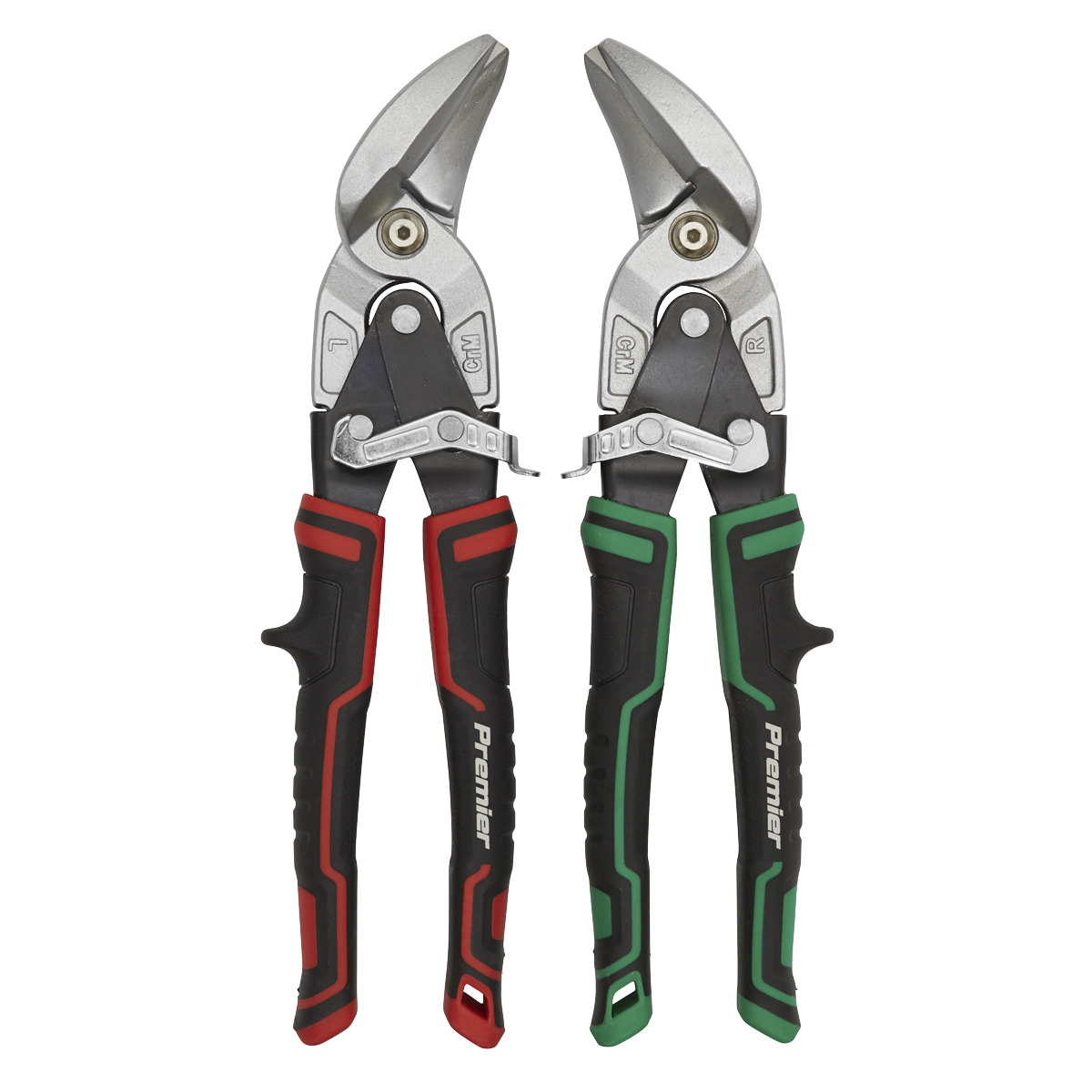 Premier AK69072 Premier High Leverage Offset Aviation Tin Snip Set 2pc