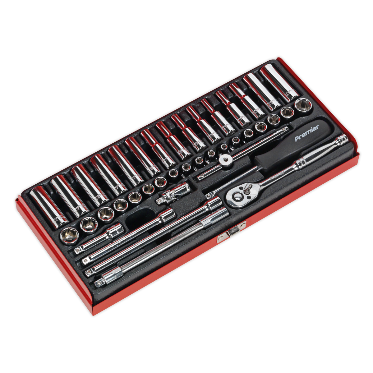 Premier AK690 Premier Metric/Imperial Socket Set 1/4"Sq Drive 41pc