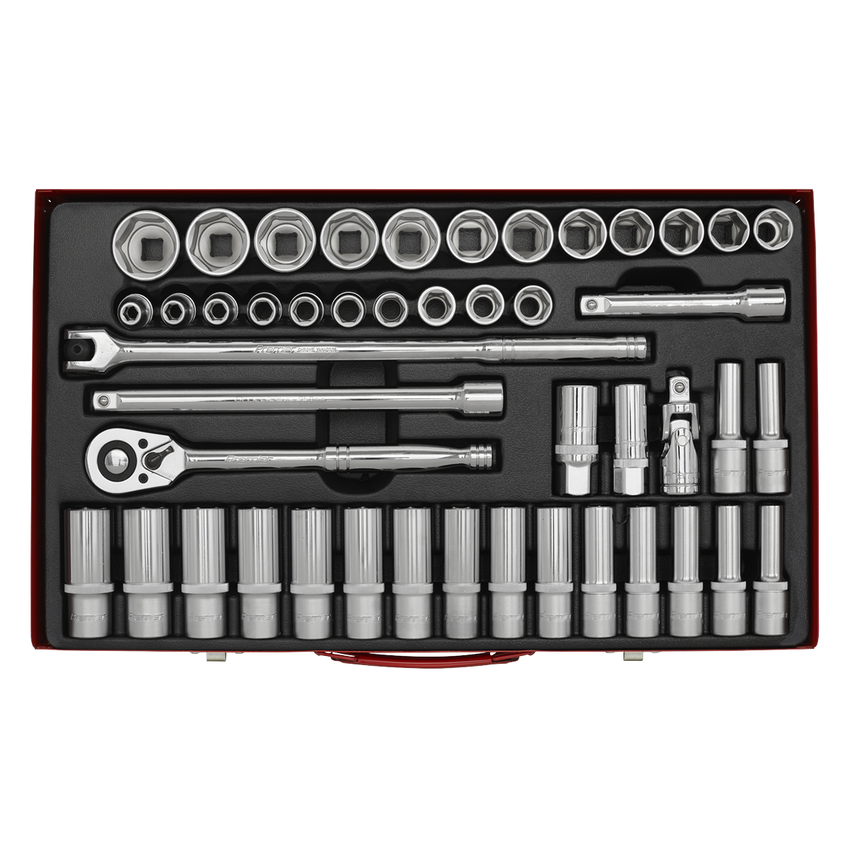 Premier AK6941 Premier Socket Set 1/2"Sq Drive 46pc
