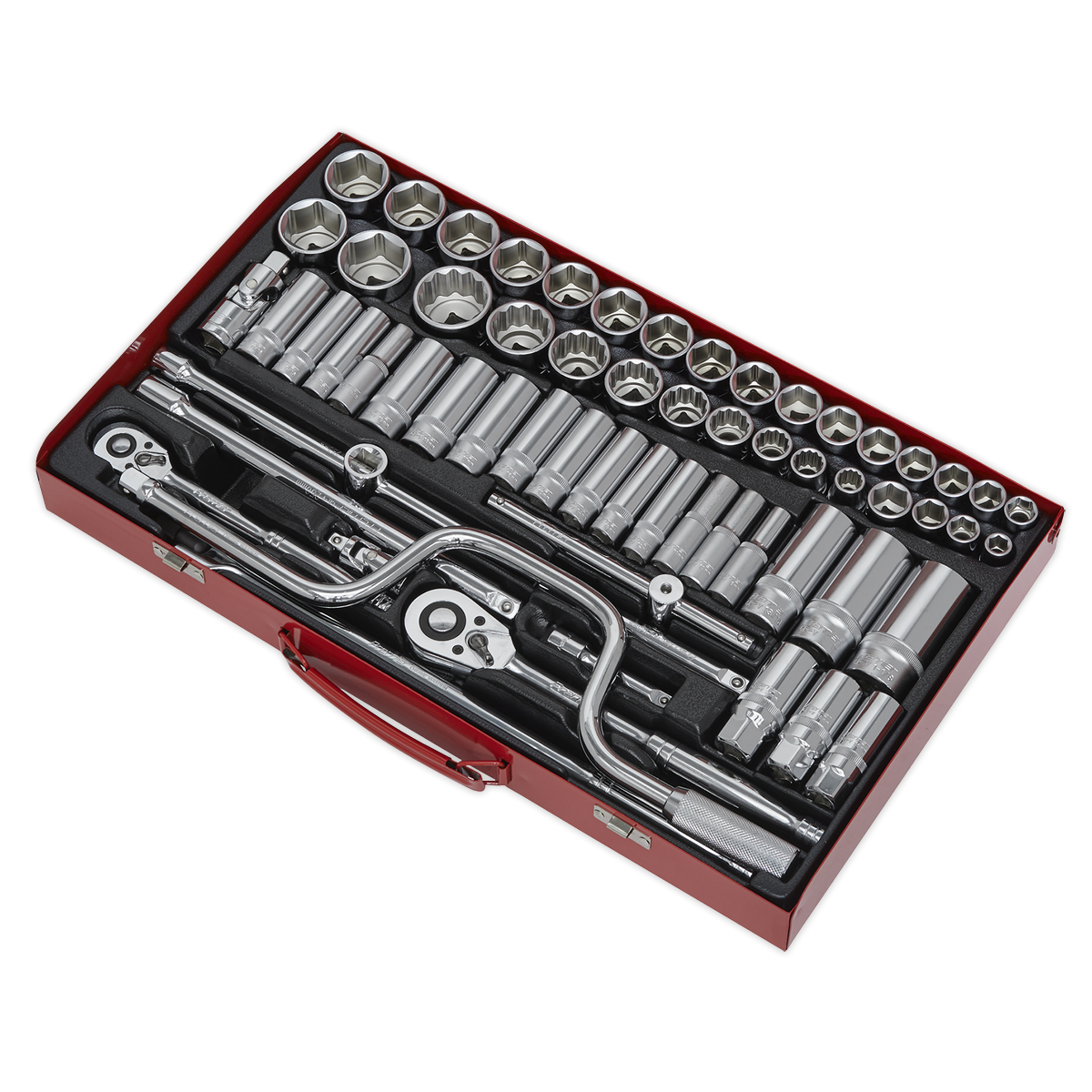 Premier AK694 Premier Metric/Imperial/Whitworth Socket Set 3/8" & 1/2"Sq Drive 64pc