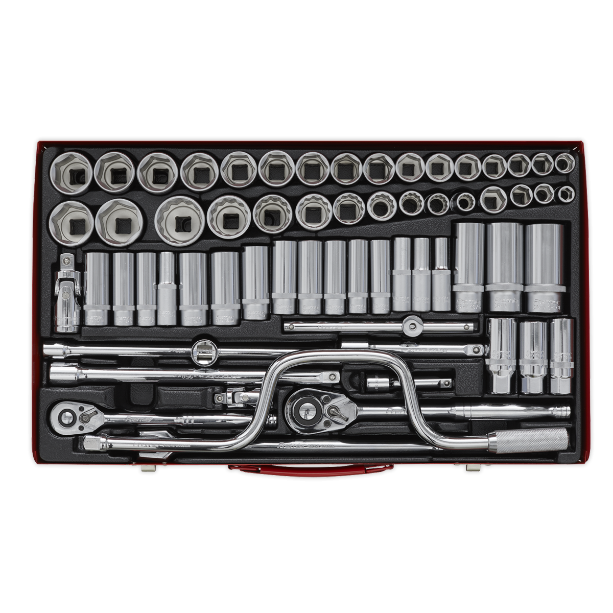 Premier AK694 Premier Metric/Imperial/Whitworth Socket Set 3/8" & 1/2"Sq Drive 64pc