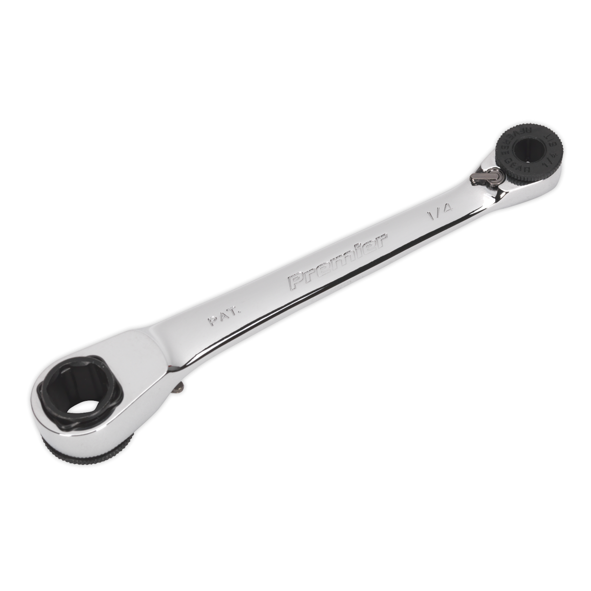 Premier AK6968 Premier Reversible Ratchet Spanner 1/4"Hex x 10mm Hex
