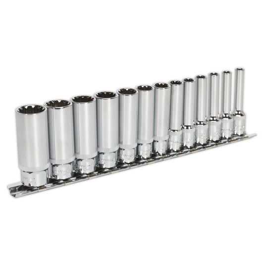 Premier AK69813D Premier Total Drive® Deep Socket Set 1/4"Sq Drive 13pc