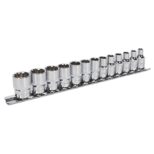 Premier AK69813 Premier Total Drive® Socket Set 1/4"Sq Drive 13pc
