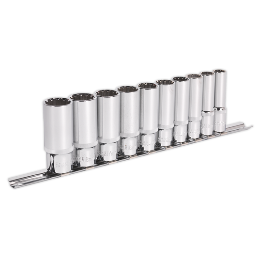 Premier AK69910D Premier Total Drive® Deep Socket Set 3/8"Sq Drive 10pc