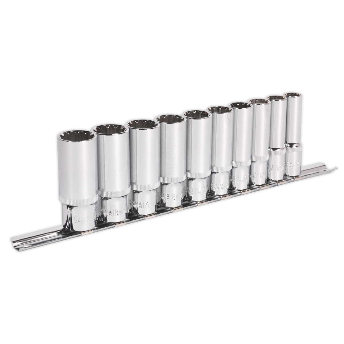 Premier AK69910D Premier Total Drive® Deep Socket Set 3/8"Sq Drive 10pc
