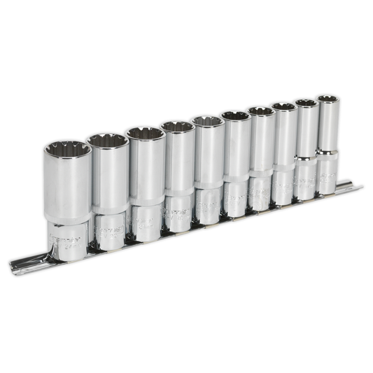 Premier AK70610D Premier Total Drive® Deep Socket Set 1/2"Sq Drive 10pc