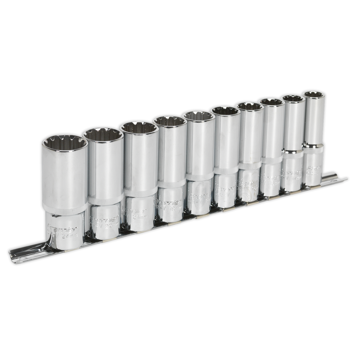 Premier AK70610D Premier Total Drive® Deep Socket Set 1/2"Sq Drive 10pc