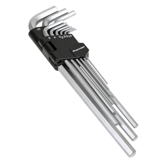 Premier AK7137 Premier Extra-Long Hex Key Set 9pc