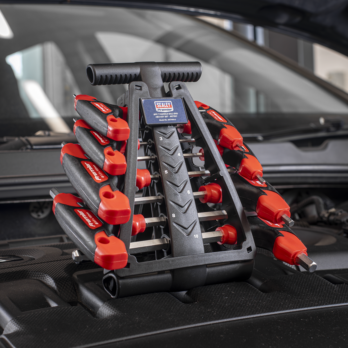 Premier AK7144 Premier T-Handle Ball-End Hex Key Set 8pc