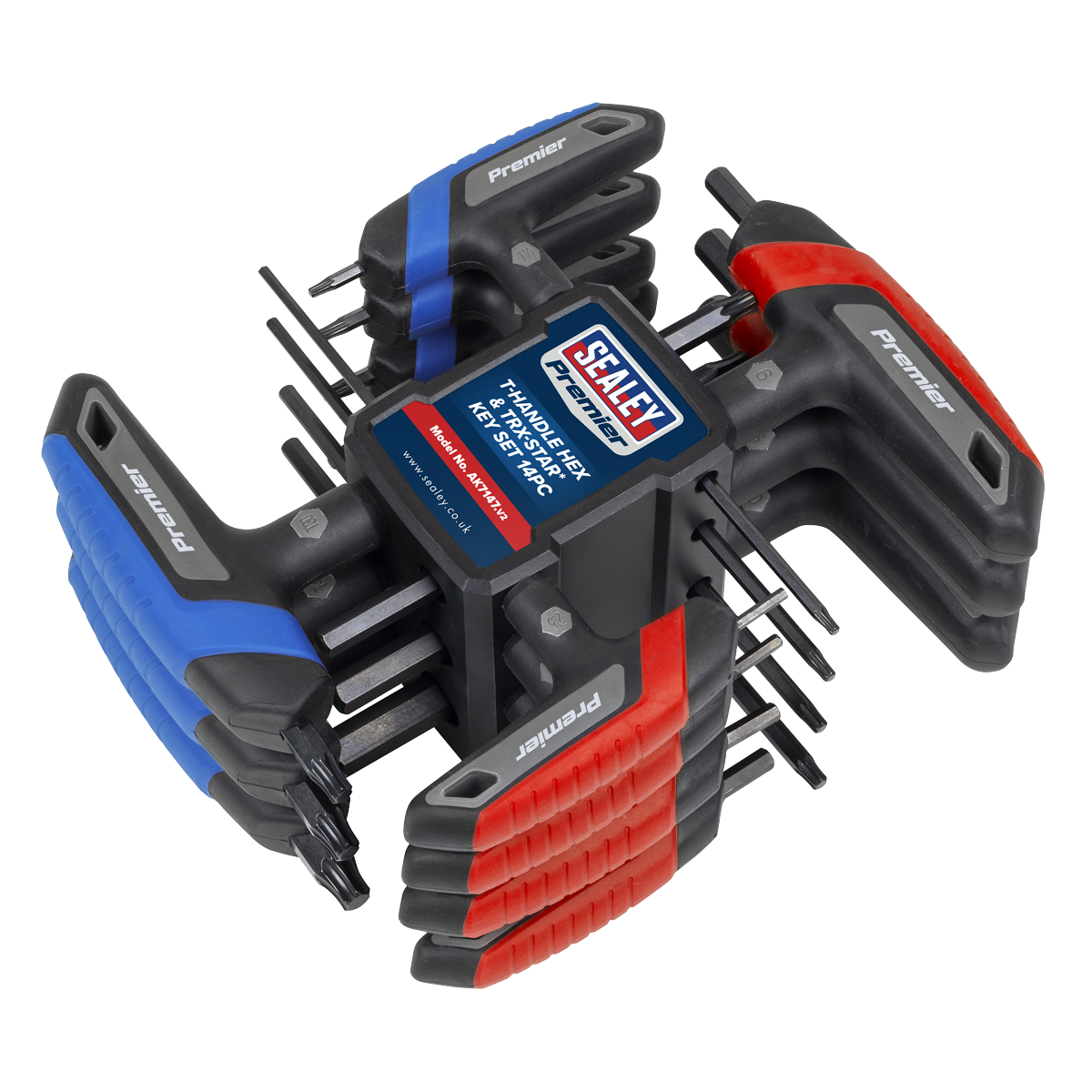 Premier AK7147 T-Handle Hex & TRX-Star* Key Set 14pc