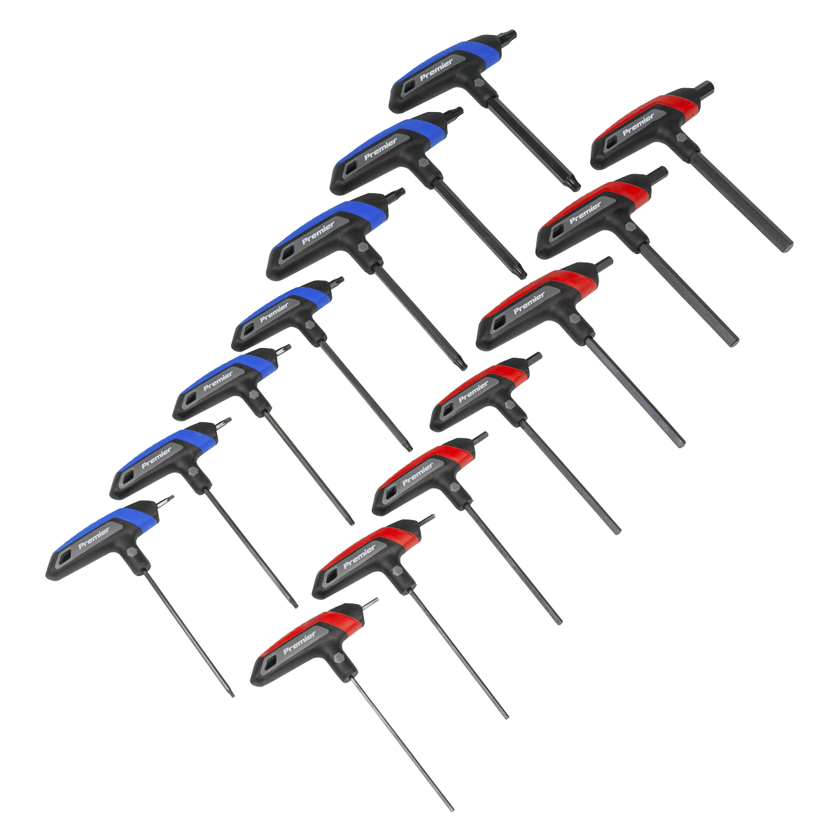 Premier AK7147 T-Handle Hex & TRX-Star* Key Set 14pc
