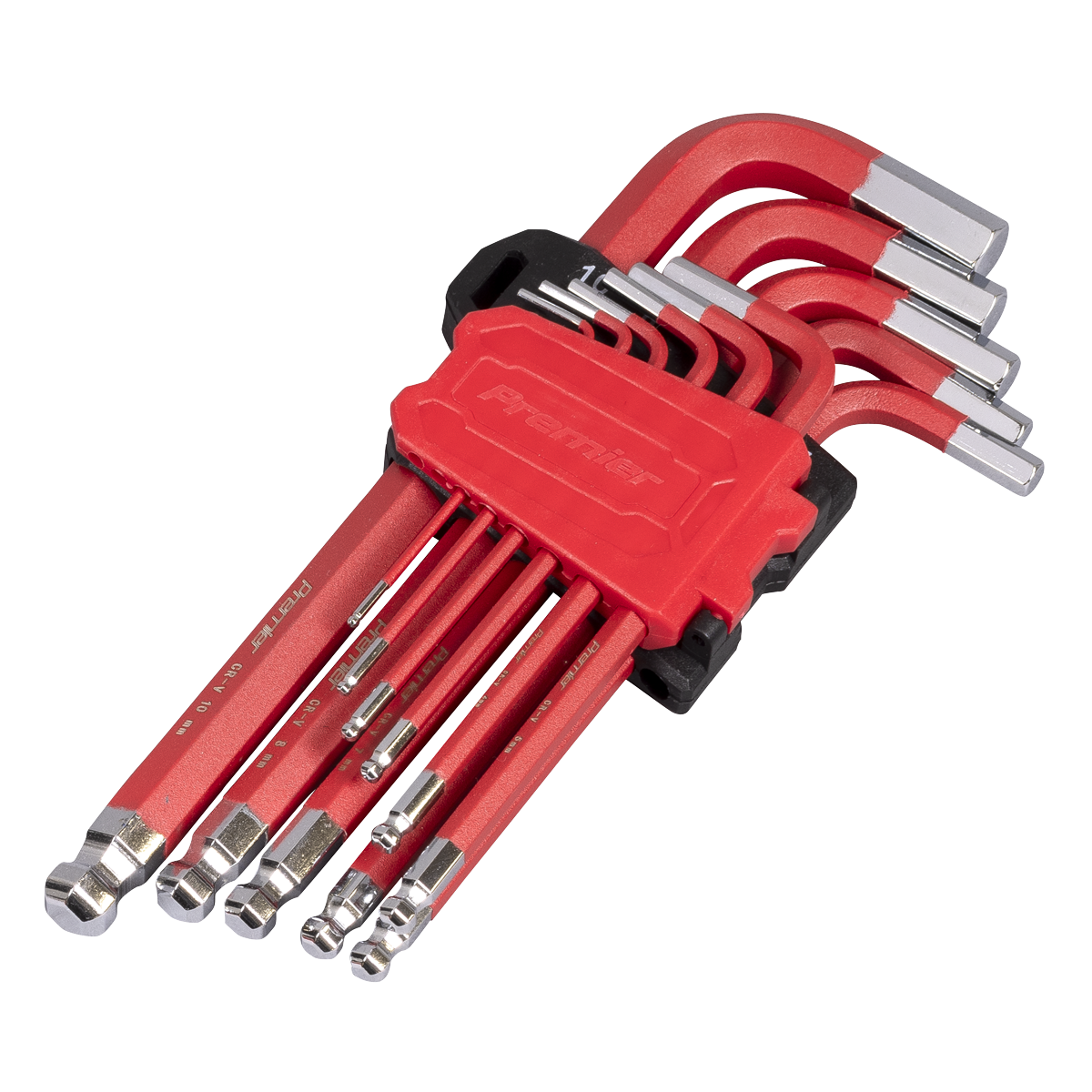 Premier AK71640 Premier Long Ball-End Hex Key Set 11pc