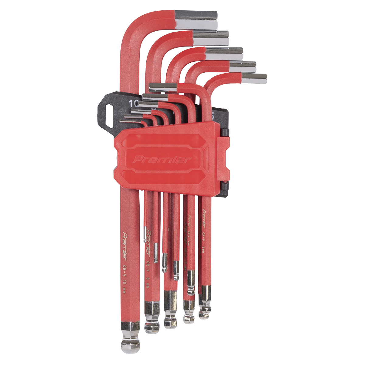 Premier AK71640 Premier Long Ball-End Hex Key Set 11pc