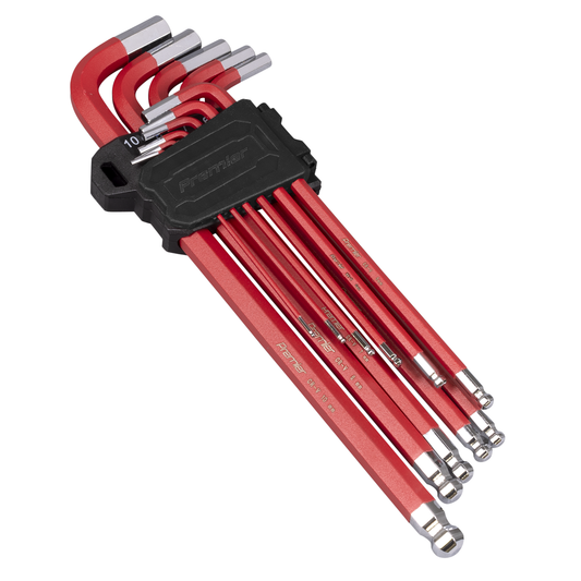 Premier AK7164 Premier Extra-Long Ball-End Hex Key Set 11pc
