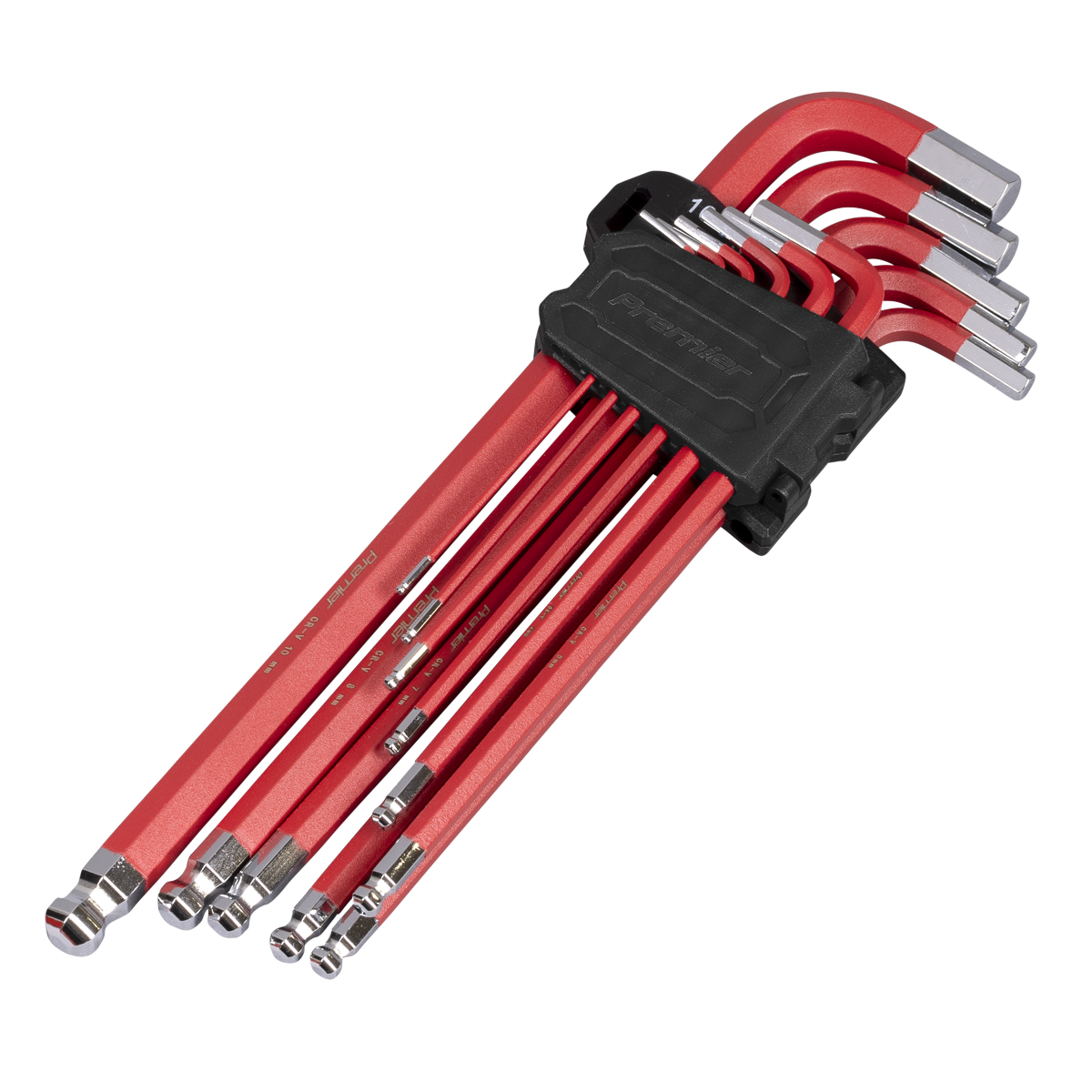 Premier AK7164 Premier Extra-Long Ball-End Hex Key Set 11pc