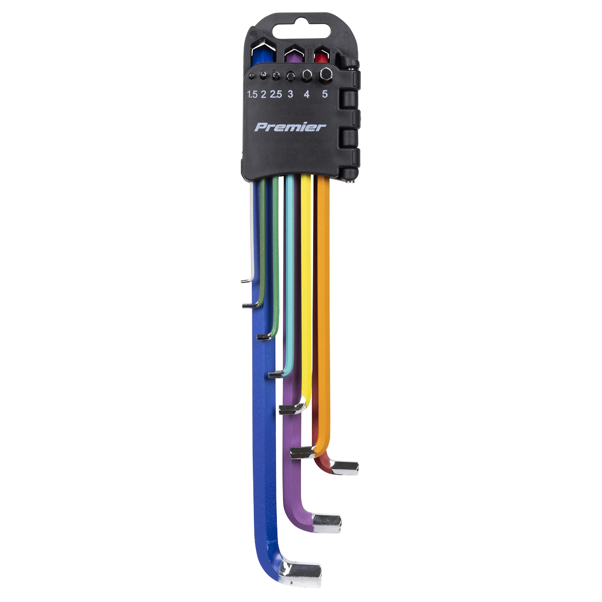 Premier AK71740 Premier Extra-Long Stubby Element Hex Key Set 9pc