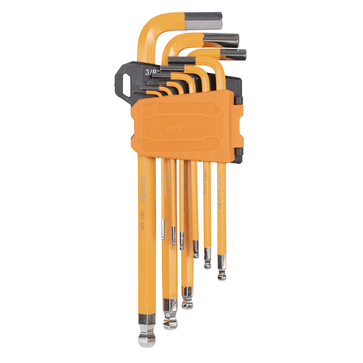 Premier AK71750 Premier Imperial Long Ball-End Hex Key Set 9pc
