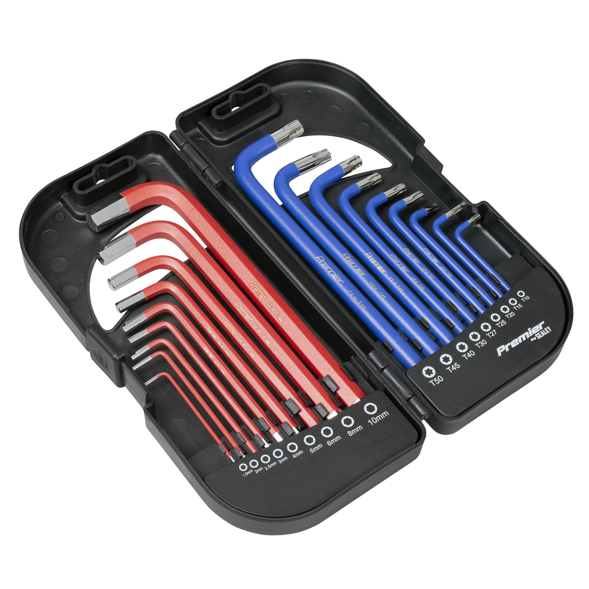 Premier AK7176 Long Anti-Slip TRX-Star* & Ball-End Hex Key Set 18pc