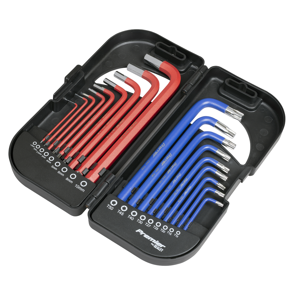 Premier AK7176 Long Anti-Slip TRX-Star* & Ball-End Hex Key Set 18pc