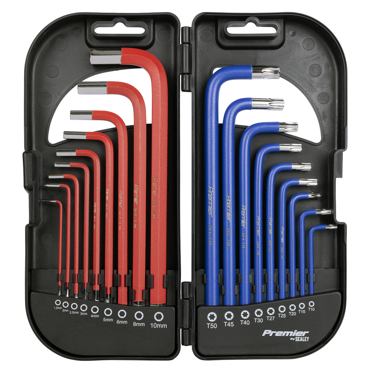 Premier AK7176 Long Anti-Slip TRX-Star* & Ball-End Hex Key Set 18pc