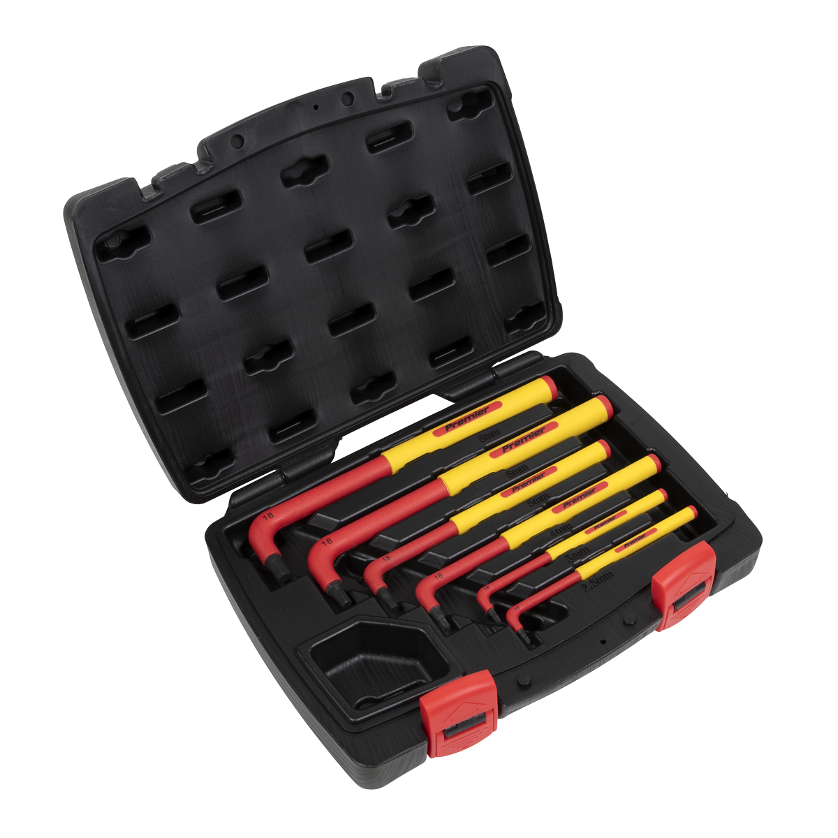 Premier AK7177 Premier Extra-Long Hex Key Set 6pc - VDE Approved