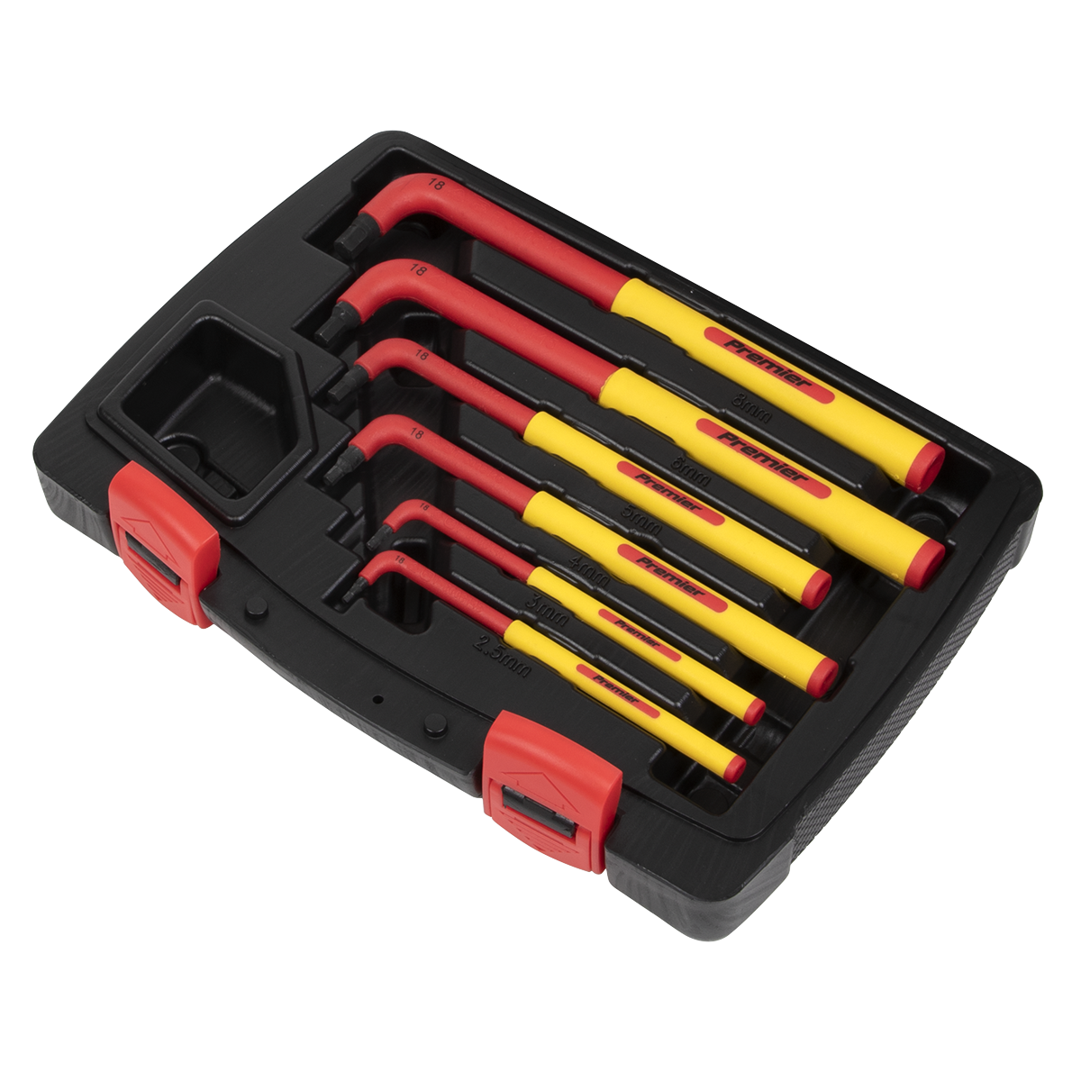 Premier AK7177 Premier Extra-Long Hex Key Set 6pc - VDE Approved