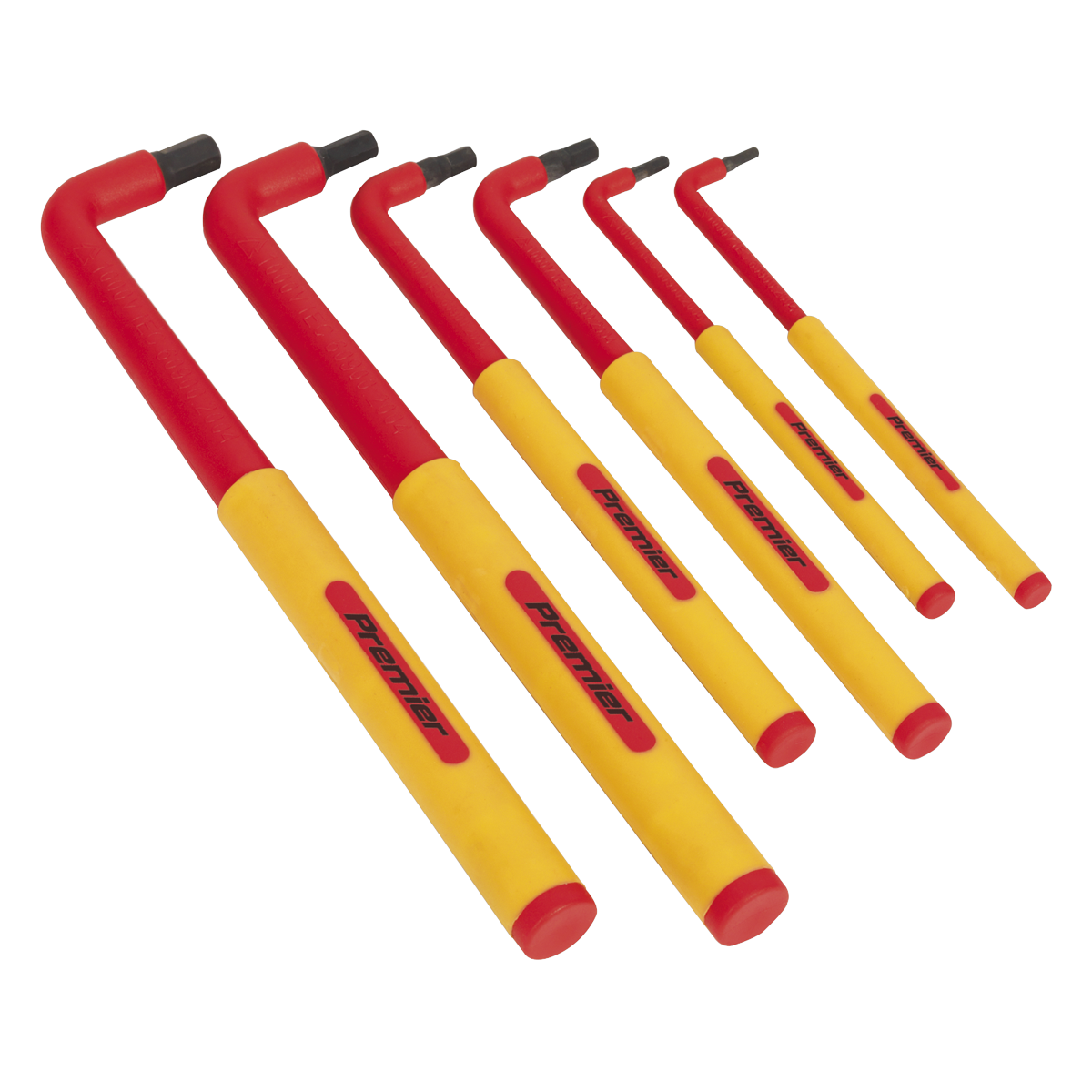 Premier AK7177 Premier Extra-Long Hex Key Set 6pc - VDE Approved
