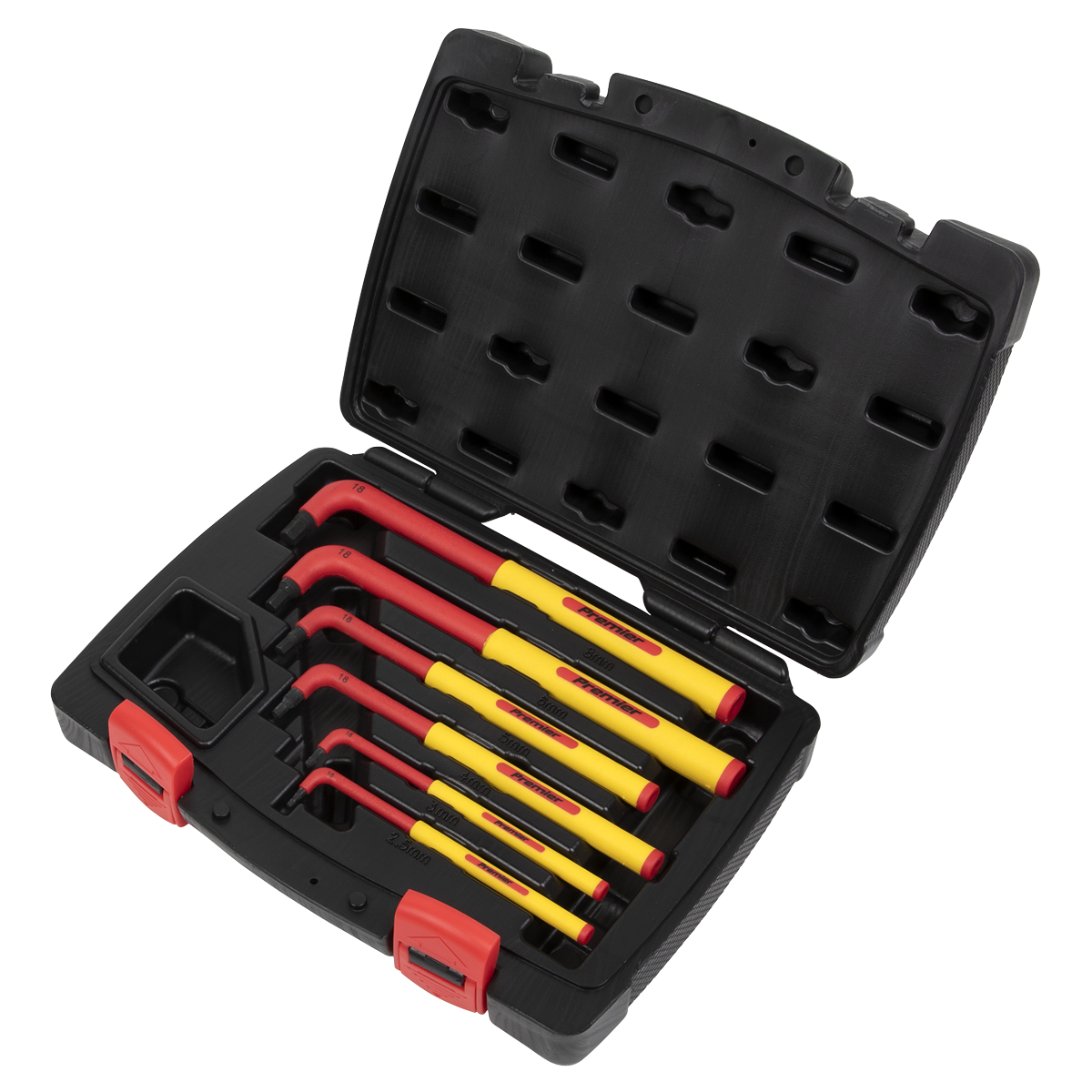 Premier AK7177 Premier Extra-Long Hex Key Set 6pc - VDE Approved