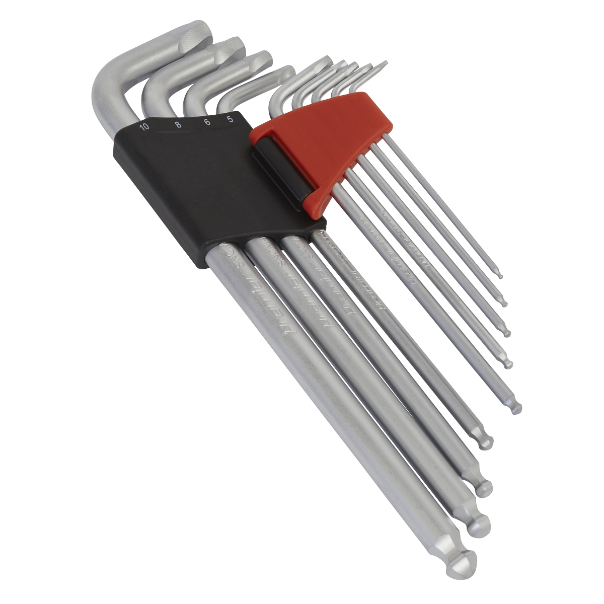 Premier AK7180 Premier Lock-On™ Extra-Long Ball-End Hex Key Set 9pc