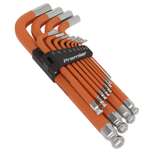 Premier AK71870 Premier Imperial Jumbo Anti-Slip Ball-End Hex Key Set 13pc