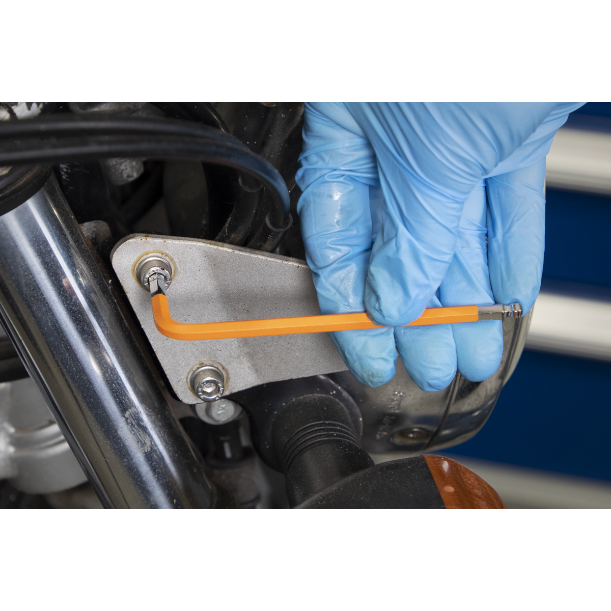 Premier AK7190DB Premier Long Colour-Coded Ball-End Hex Key Set 9pc - Display Box of 10
