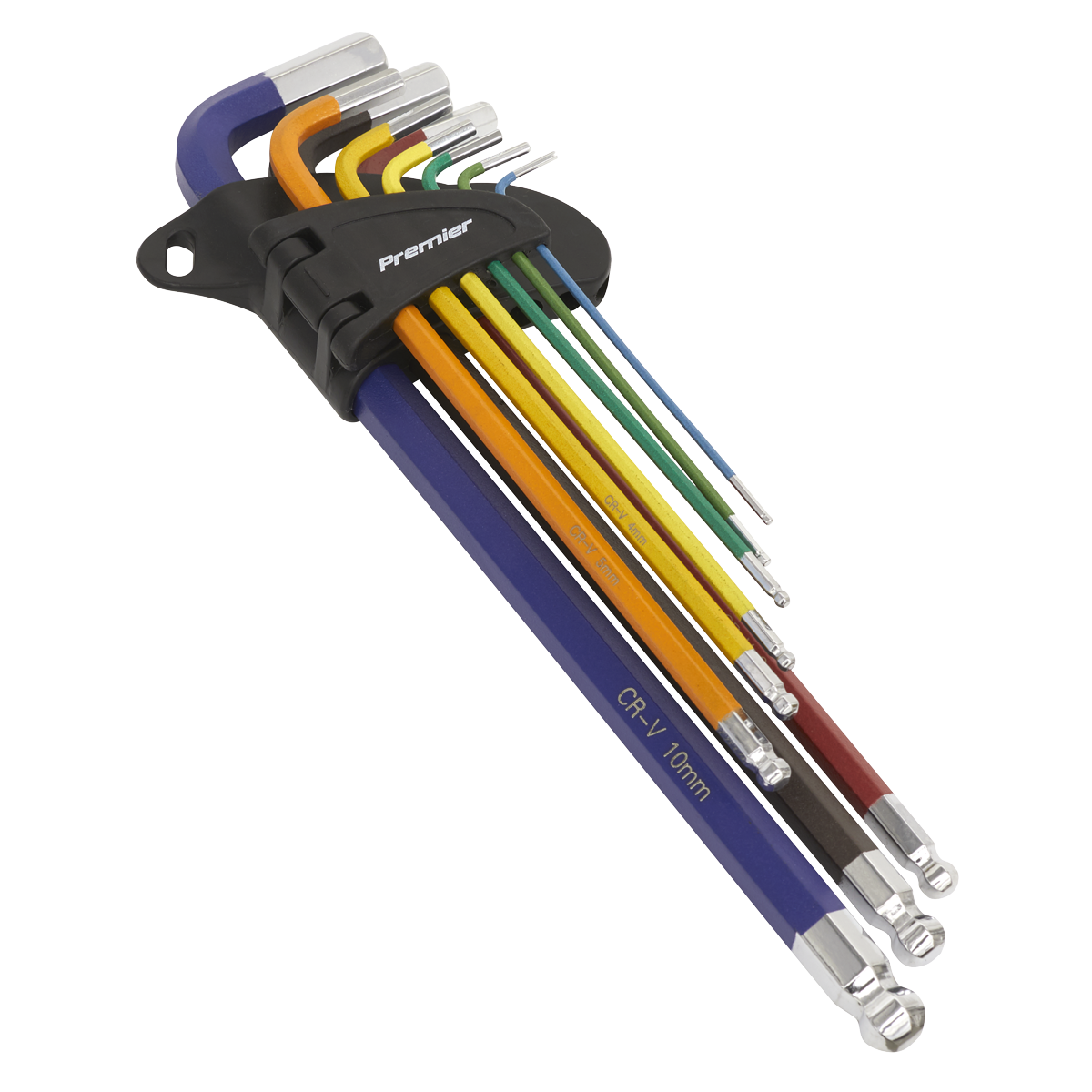 Premier AK7191 Premier Extra-Long Ball-End Hex Key Set 9pc
