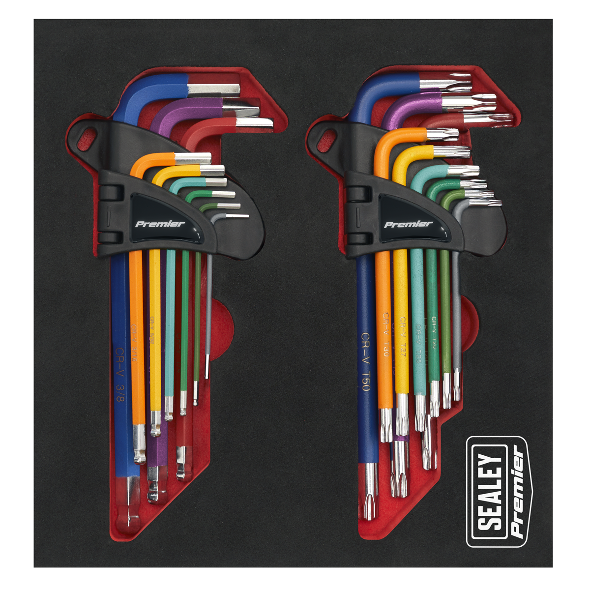 Premier AK7199 TRX-Star* & Ball-End Hex Key Set 18pc Long Anti-Slip
