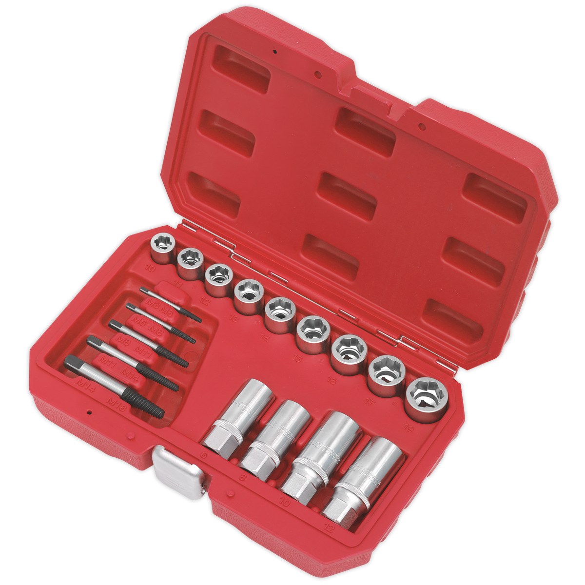 Premier AK751 Premier Bolt, Stud & Screw Extractor Set 18pc