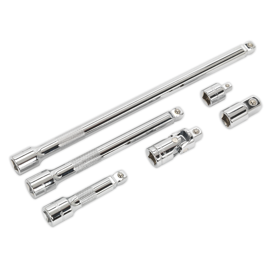 Premier AK7690 Premier Wobble/Rigid Extension Bar, Adaptor & Universal Joint Set 3/8"Sq Drive 6pc
