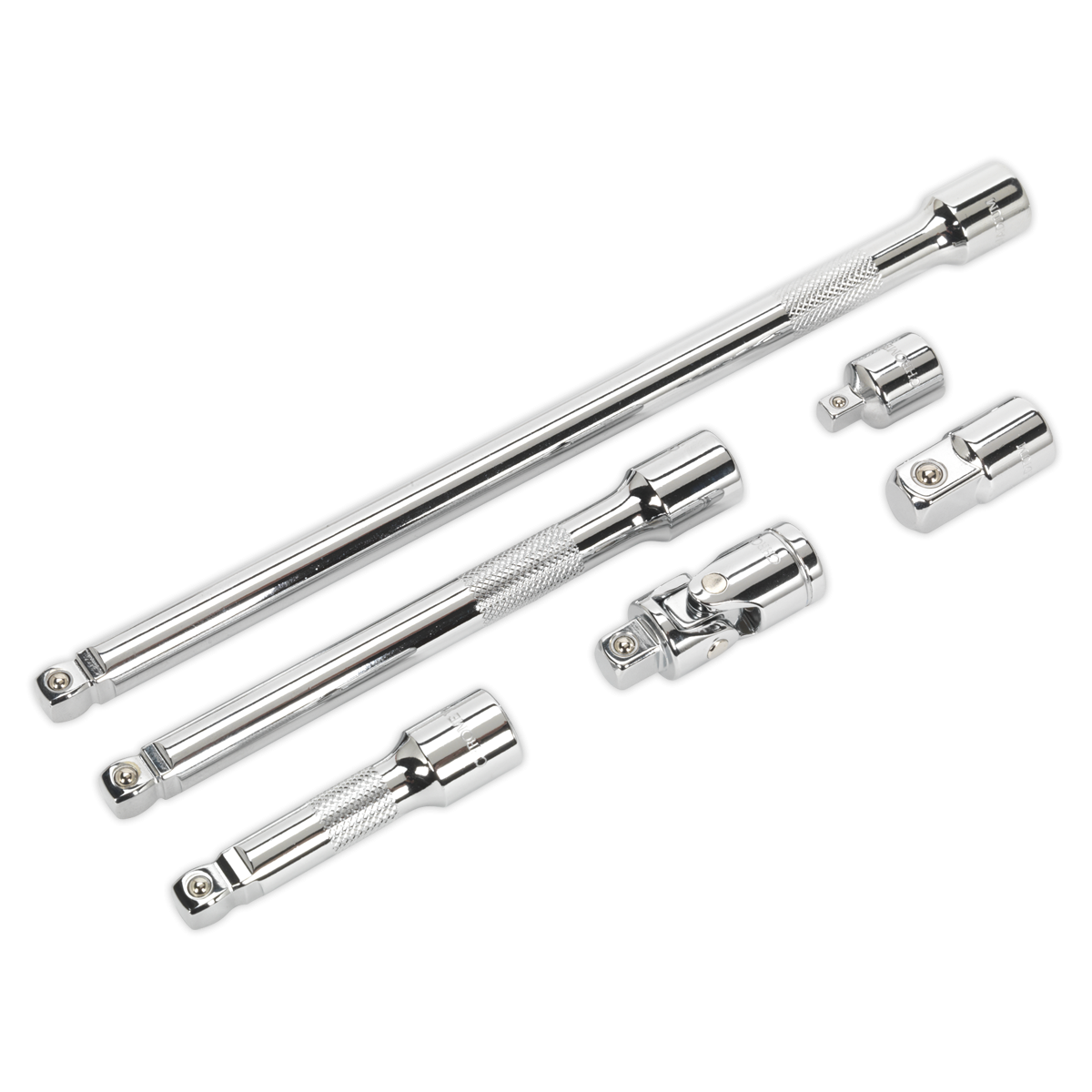 Premier AK7690 Premier Wobble/Rigid Extension Bar, Adaptor & Universal Joint Set 3/8"Sq Drive 6pc