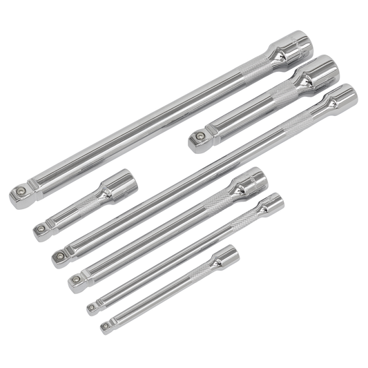 Premier AK770 Premier Wobble/Rigid Extension Bar Set 1/4", 3/8" & 1/2"Sq Drive 7pc