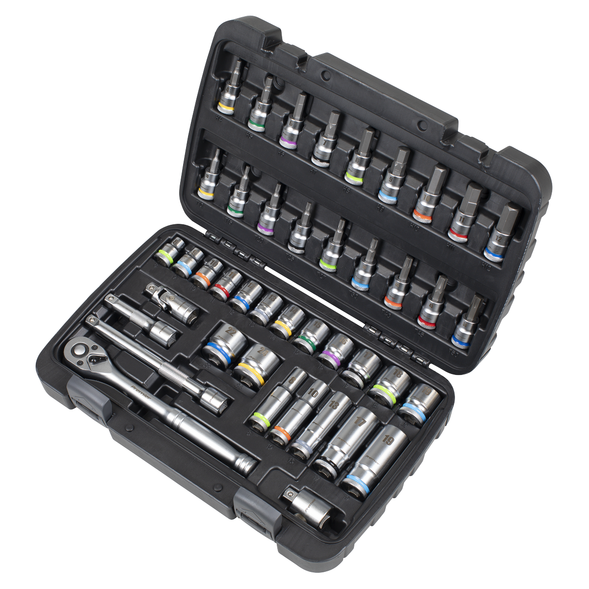 Premier AK7915 Socket & Socket Bit Set 3/8"Sq Drive 42pc