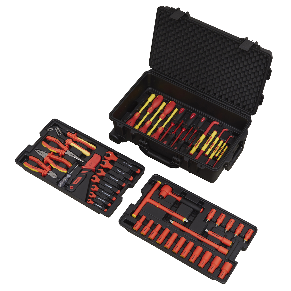 Premier AK7938 Premier Insulated Tool Kit 3/8"Sq Drive 1000V 50pc - VDE Approved
