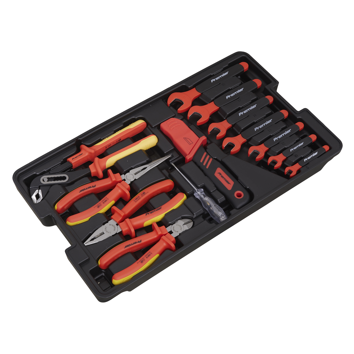 Premier AK7938 Premier Insulated Tool Kit 3/8"Sq Drive 1000V 50pc - VDE Approved