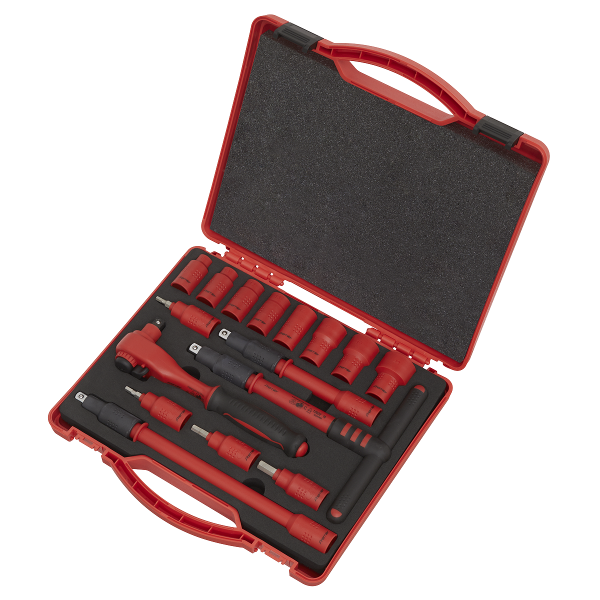 Premier AK7940 Premier Insulated Socket Set 3/8"Sq Drive 16pc - VDE Approved